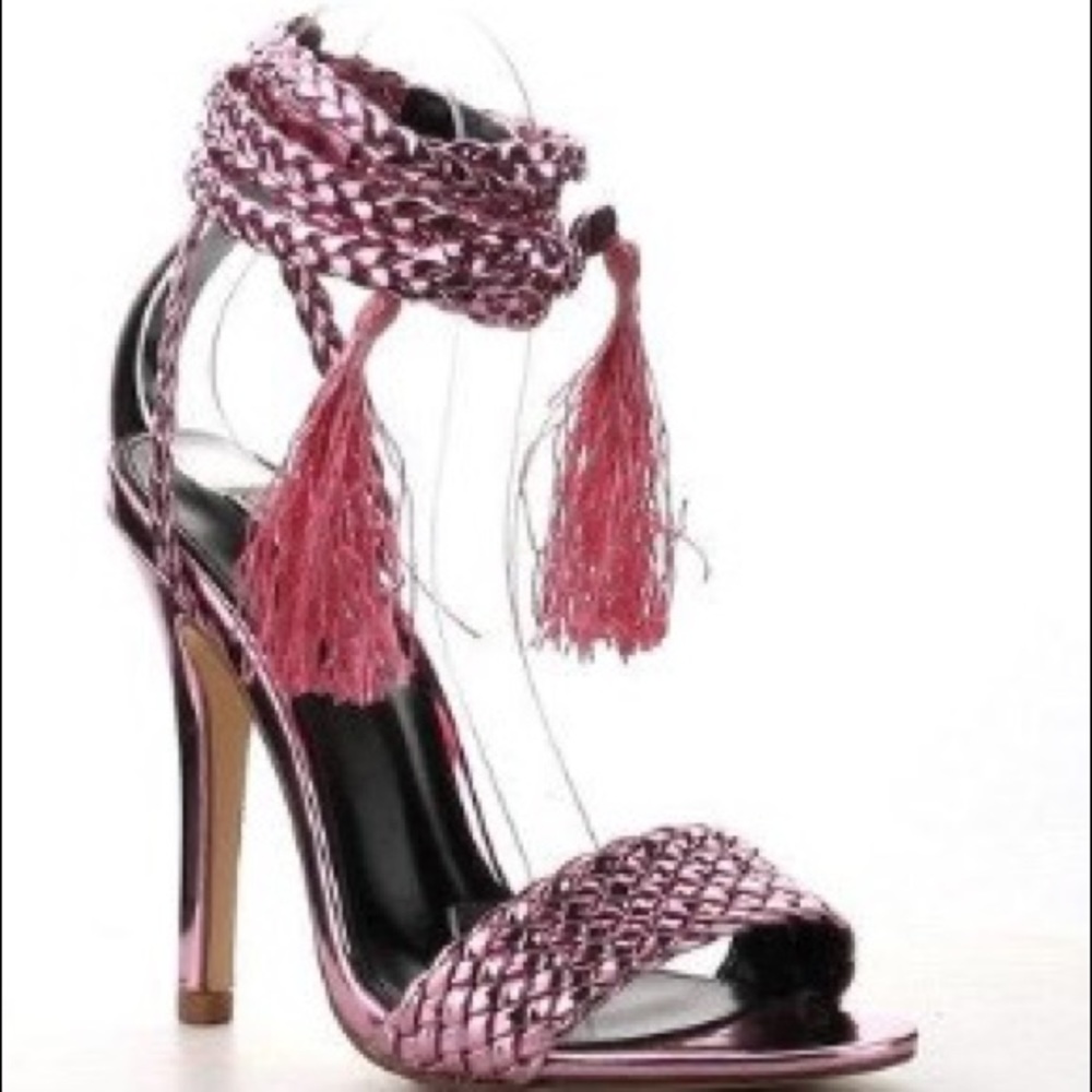 Athena - Metallic pink heels